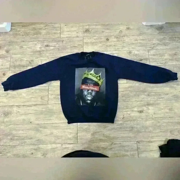Brooklyn Mint Notorious BIG small black crew neck - Picture 1 of 4